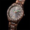Reloj Matrix con fecha, fabricado en Suiza, brazalete de metal, tono oro rosa, acabado en tono oro rosa Reloj Matrix con fecha, fabricado en Suiza, brazalete de metal, tono oro rosa, acabado en tono oro rosa