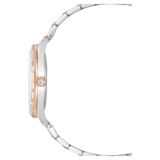 Reloj Matrix Date de fabricación suiza, pulsera de metal, tono oro rosa, acabado de metales mixtos Reloj Matrix Date de fabricación suiza, pulsera de metal, tono oro rosa, acabado de metales mixtos