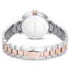 Reloj Matrix de 3 eslabones, fabricado en Suiza, brazalete de metal, tono plateado, acabado en tono oro rosa Reloj Matrix de 3 eslabones, fabricado en Suiza, brazalete de metal, tono plateado, acabado en tono oro rosa