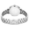 Reloj Matrix de 3 eslabones, fabricado en Suiza, brazalete de metal, tono plateado, acero inoxidable