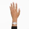 Reloj Matrix Octagon con corte baguette, pulseras de metal, tono plateado, acero inoxidable Reloj Matrix Octagon con corte baguette, pulseras de metal, tono plateado, acero inoxidable