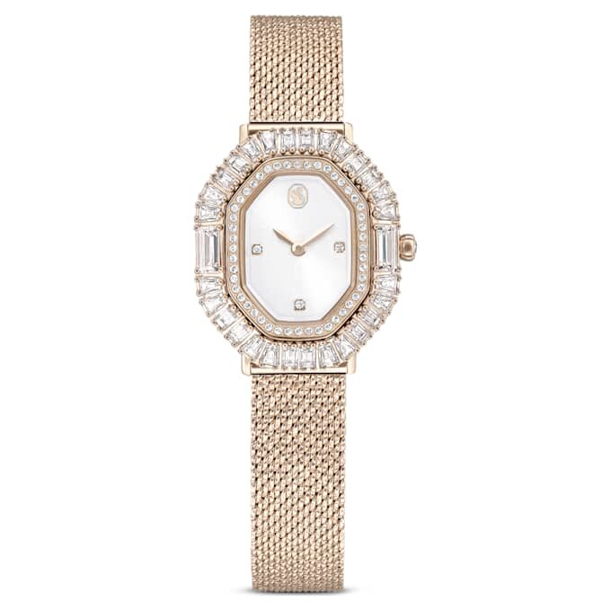 Reloj Matrix Octagon con pulsera de metal, tono dorado, acabado dorado champán Reloj Matrix Octagon con pulsera de metal, tono dorado, acabado dorado champán