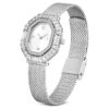 Reloj Matrix Octagon con pulsera de metal, tono plateado, acero inoxidable Reloj Matrix Octagon con pulsera de metal, tono plateado, acero inoxidable