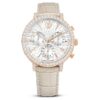Reloj Matrix Tennis Chrono de fabricación suiza, correa de cuero, color beige, acabado en tono oro rosa Reloj Matrix Tennis Chrono de fabricación suiza, correa de cuero, color beige, acabado en tono oro rosa