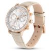 Reloj Matrix Tennis Chrono de fabricación suiza, correa de cuero, color beige, acabado en tono oro rosa Reloj Matrix Tennis Chrono de fabricación suiza, correa de cuero, color beige, acabado en tono oro rosa