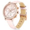 Reloj Matrix Tennis Chrono de fabricación suiza, correa de cuero, color rosa, acabado en tono oro rosa Reloj Matrix Tennis Chrono de fabricación suiza, correa de cuero, color rosa, acabado en tono oro rosa