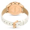 Reloj Octea Chrono de fabricación suiza, correa de cuero, blanco, acabado en tono oro rosa Reloj Octea Chrono de fabricación suiza, correa de cuero, blanco, acabado en tono oro rosa