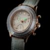 Reloj Octea Chrono de fabricación suiza, correa de cuero, blanco, acabado en tono oro rosa Reloj Octea Chrono de fabricación suiza, correa de cuero, blanco, acabado en tono oro rosa
