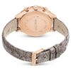 Reloj Octea Chrono de fabricación suiza, correa de cuero, gris, acabado en tono oro rosa Reloj Octea Chrono de fabricación suiza, correa de cuero, gris, acabado en tono oro rosa