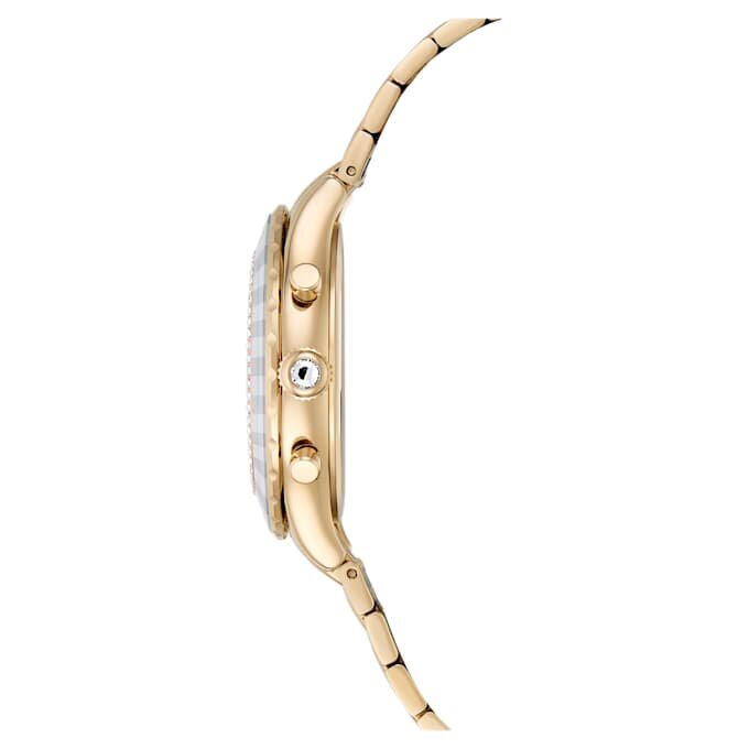 Reloj Octea Chrono de fabricación suiza, pulseras de metal, tono dorado, acabado en tono dorado champán Reloj Octea Chrono de fabricación suiza, pulseras de metal, tono dorado, acabado en tono dorado champán