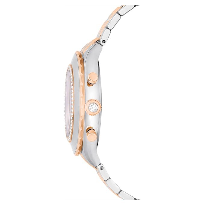 Reloj Octea Chrono de fabricación suiza, pulseras de metal, tono oro rosa, acabado de metales mixtos Reloj Octea Chrono de fabricación suiza, pulseras de metal, tono oro rosa, acabado de metales mixtos