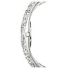 Reloj tipo brazalete Curiosa con pulseras de cristales, tono plateado, acero inoxidable Reloj tipo brazalete Curiosa con pulseras de cristales, tono plateado, acero inoxidable
