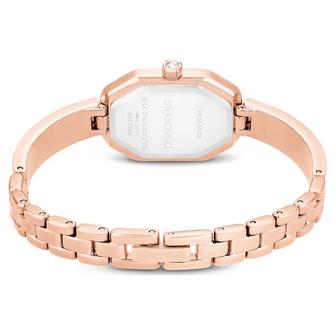 Reloj tipo brazalete Dextera, fabricado en Suiza, brazalete de metal, rosa, chapado en tono oro rosa Reloj tipo brazalete Dextera, fabricado en Suiza, brazalete de metal, rosa, chapado en tono oro rosa