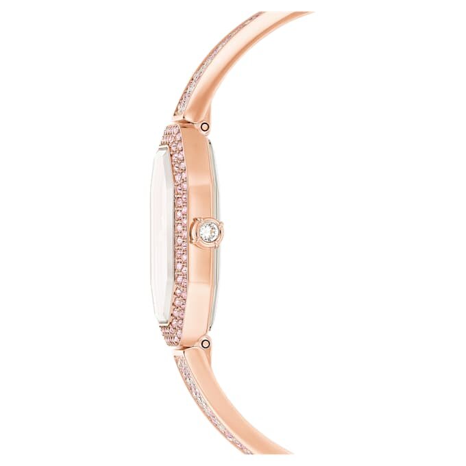 Reloj tipo brazalete Dextera, fabricado en Suiza, brazalete de metal, rosa, chapado en tono oro rosa Reloj tipo brazalete Dextera, fabricado en Suiza, brazalete de metal, rosa, chapado en tono oro rosa