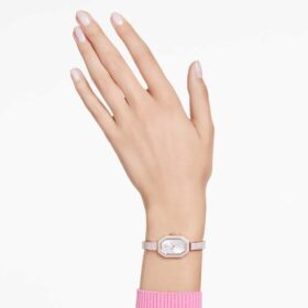 Reloj tipo brazalete Dextera, fabricado en Suiza, brazalete de metal, tono dorado, acabado en tono dorado champán