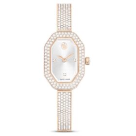 Reloj tipo brazalete Dextera, fabricado en Suiza, brazalete de metal, tono dorado, acabado en tono dorado champán