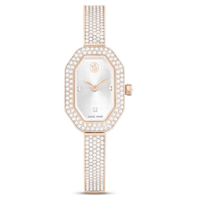 Reloj tipo brazalete Dextera, fabricado en Suiza, brazalete de metal, tono dorado, acabado en tono dorado champán Reloj tipo brazalete Dextera, fabricado en Suiza, brazalete de metal, tono dorado, acabado en tono dorado champán