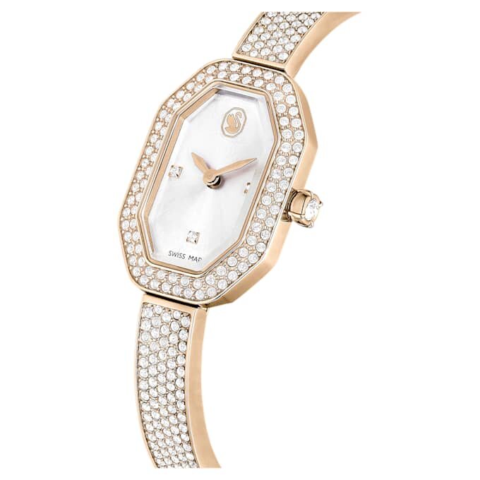 Reloj tipo brazalete Dextera, fabricado en Suiza, brazalete de metal, tono dorado, acabado en tono dorado champán Reloj tipo brazalete Dextera, fabricado en Suiza, brazalete de metal, tono dorado, acabado en tono dorado champán