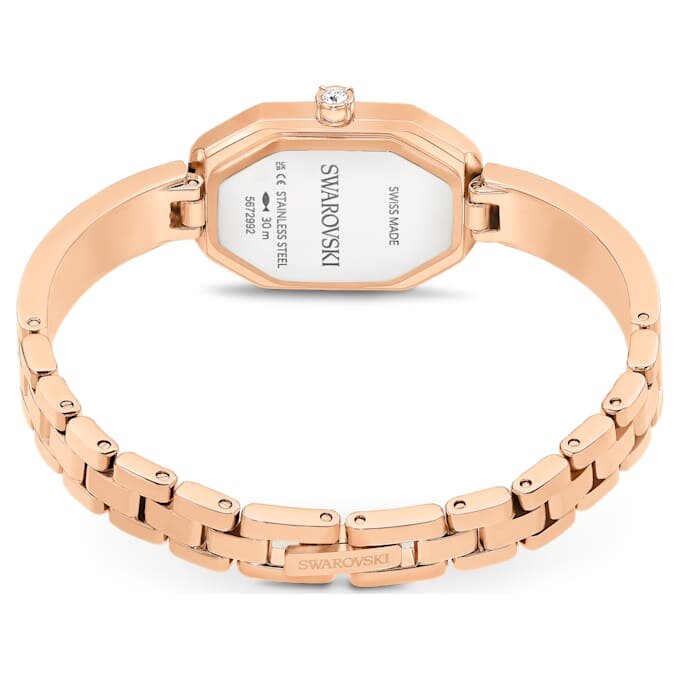Reloj tipo brazalete Dextera, fabricado en Suiza, brazalete de metal, tono oro rosa, acabado en tono oro rosa Reloj tipo brazalete Dextera, fabricado en Suiza, brazalete de metal, tono oro rosa, acabado en tono oro rosa