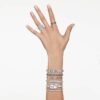 Reloj tipo brazalete Dextera, fabricado en Suiza, brazalete de metal, tono plateado, acero inoxidable Reloj tipo brazalete Dextera, fabricado en Suiza, brazalete de metal, tono plateado, acero inoxidable