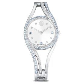 Reloj tipo brazalete Hyperbola, fabricado en Suiza, brazalete de metal, azul, acero inoxidable