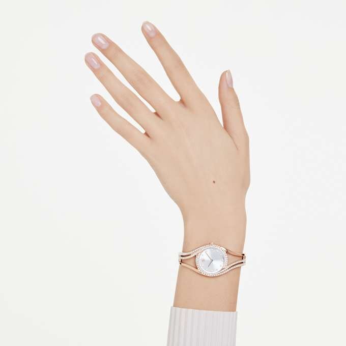 Reloj tipo brazalete Hyperbola, fabricado en Suiza, brazalete de metal, tono oro rosa, acabado en tono oro rosa Reloj tipo brazalete Hyperbola, fabricado en Suiza, brazalete de metal, tono oro rosa, acabado en tono oro rosa