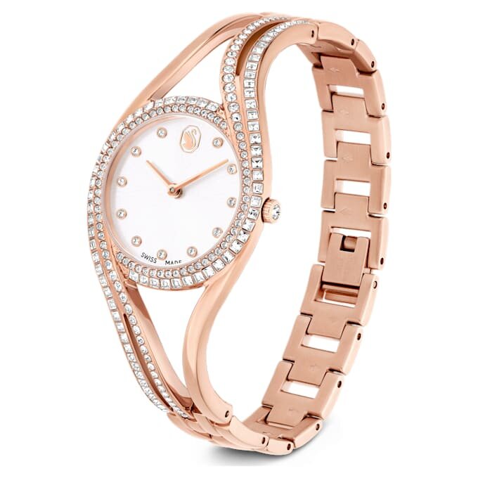 Reloj tipo brazalete Hyperbola, fabricado en Suiza, brazalete de metal, tono oro rosa, acabado en tono oro rosa Reloj tipo brazalete Hyperbola, fabricado en Suiza, brazalete de metal, tono oro rosa, acabado en tono oro rosa