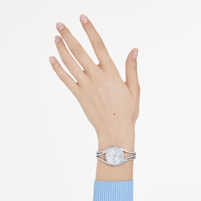 Reloj tipo brazalete Hyperbola, fabricado en Suiza, pulsera de metal, tono plateado, acero inoxidable Reloj tipo brazalete Hyperbola, fabricado en Suiza, pulsera de metal, tono plateado, acero inoxidable