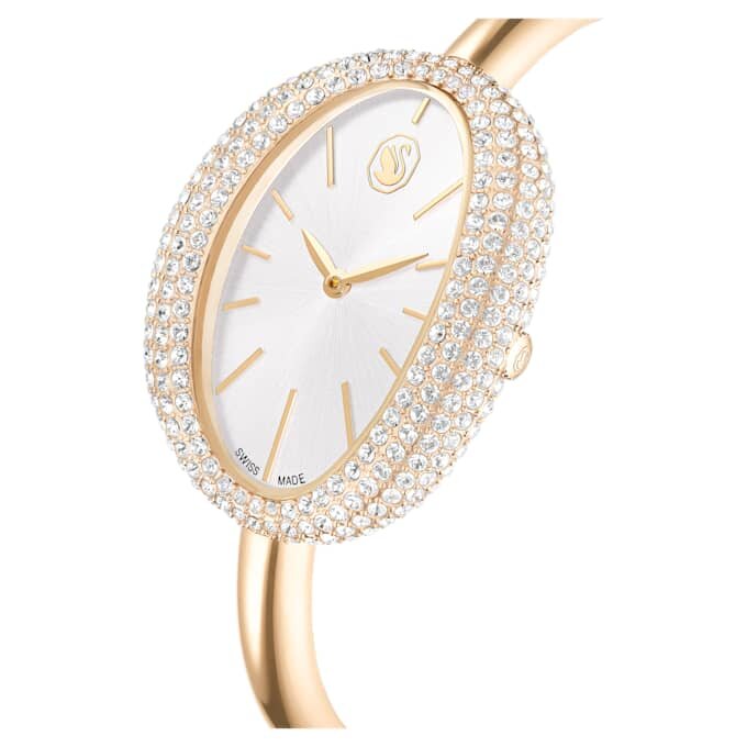 Reloj tipo brazalete Imber, fabricado en Suiza, brazalete de metal, tono dorado, acabado en tono dorado champán Reloj tipo brazalete Imber, fabricado en Suiza, brazalete de metal, tono dorado, acabado en tono dorado champán