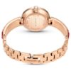 Reloj tipo brazalete Matrix, fabricado en Suiza, con pulseras de cristales, rojo, acabado en tono oro rosa Reloj tipo brazalete Matrix, fabricado en Suiza, con pulseras de cristales, rojo, acabado en tono oro rosa