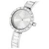 Reloj tipo brazalete Matrix, fabricado en Suiza, pulseras de cristales, blanco, acero inoxidable