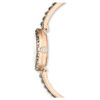 Reloj tipo brazalete Matrix, fabricado en Suiza, pulseras de cristales, gris, acabado en tono oro rosa Reloj tipo brazalete Matrix, fabricado en Suiza, pulseras de cristales, gris, acabado en tono oro rosa