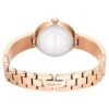 Reloj tipo brazalete Matrix Pearl, fabricado en Suiza, con pulsera de cristales, blanco, acabado tono oro rosa Reloj tipo brazalete Matrix Pearl, fabricado en Suiza, con pulsera de cristales, blanco, acabado tono oro rosa
