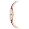 Reloj tipo brazalete Matrix Pearl, fabricado en Suiza, pulseras de cristales, negro, acabado en tono oro rosa