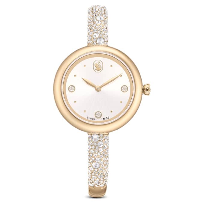 Reloj tipo brazalete Sublima, fabricado en Suiza, correa de metal, tono dorado, acabado en tono dorado champán Reloj tipo brazalete Sublima, fabricado en Suiza, correa de metal, tono dorado, acabado en tono dorado champán