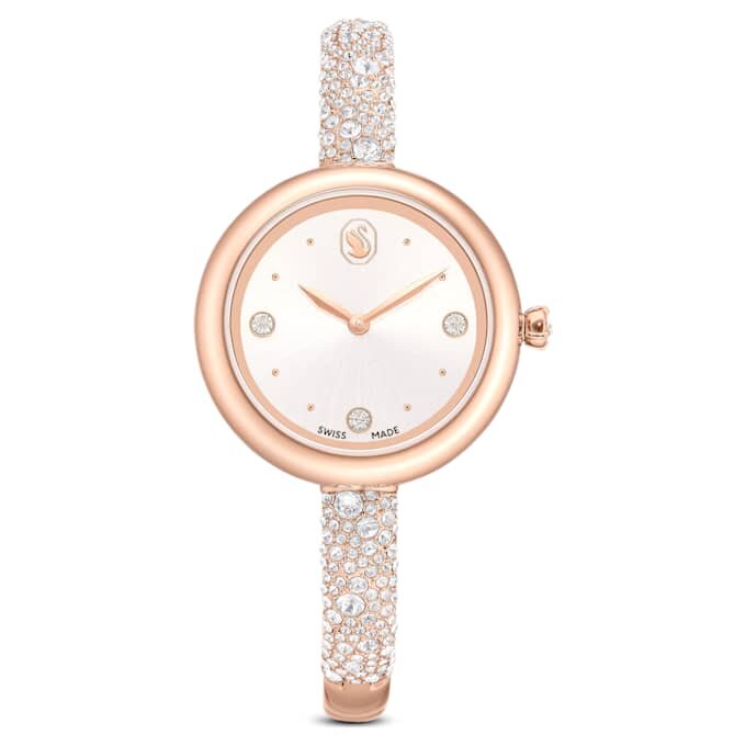 Reloj tipo brazalete Sublima, fabricado en Suiza, pulsera de metal, tono oro rosa, acabado en tono oro rosa Reloj tipo brazalete Sublima, fabricado en Suiza, pulsera de metal, tono oro rosa, acabado en tono oro rosa