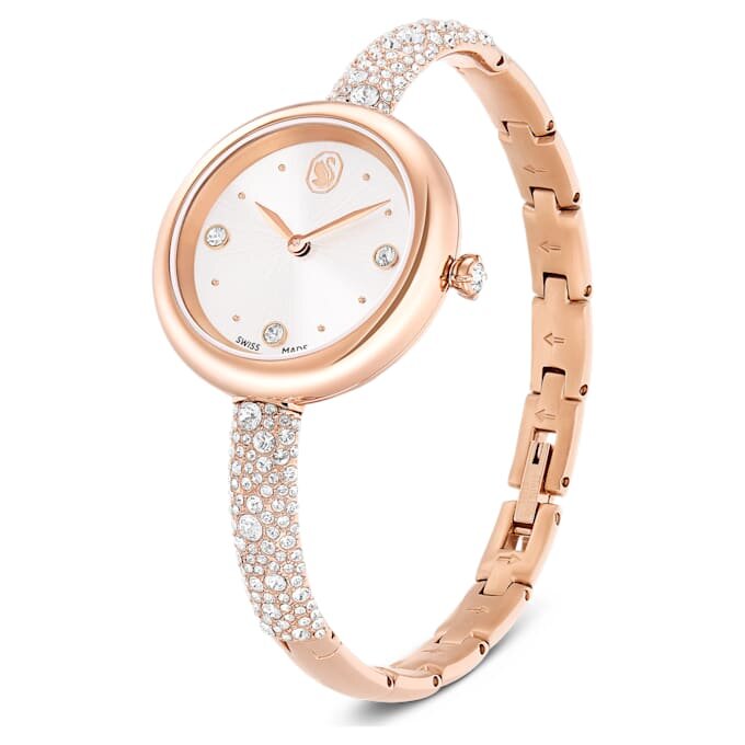 Reloj tipo brazalete Sublima, fabricado en Suiza, pulsera de metal, tono oro rosa, acabado en tono oro rosa Reloj tipo brazalete Sublima, fabricado en Suiza, pulsera de metal, tono oro rosa, acabado en tono oro rosa