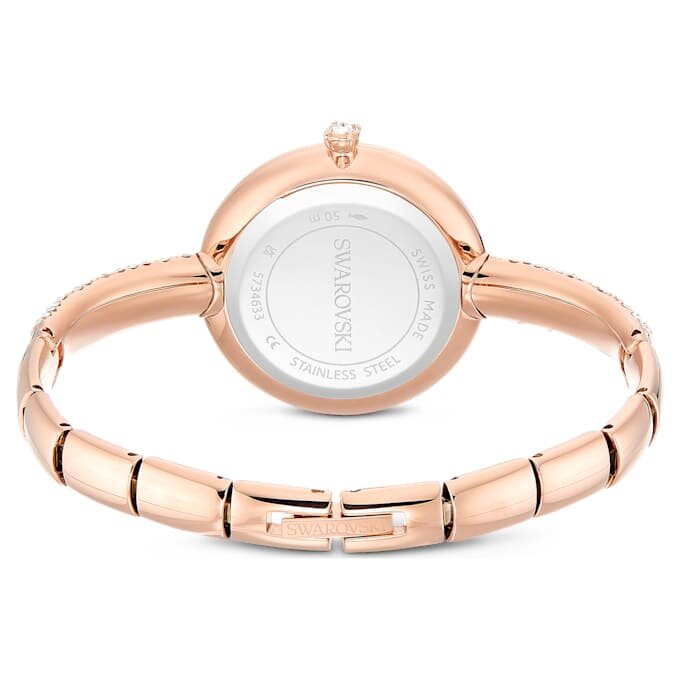Reloj tipo brazalete Sublima, fabricado en Suiza, pulsera de metal, tono oro rosa, acabado en tono oro rosa Reloj tipo brazalete Sublima, fabricado en Suiza, pulsera de metal, tono oro rosa, acabado en tono oro rosa