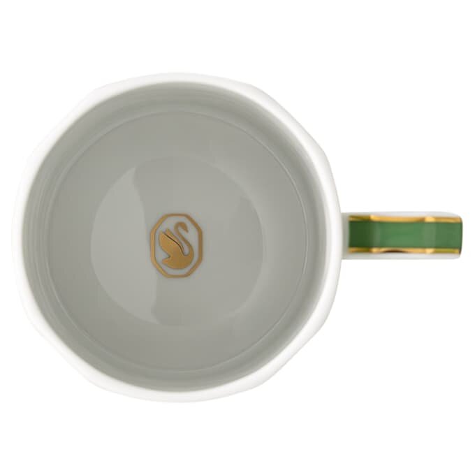 Taza de café Signum con platillo, de porcelana, verde Taza de café Signum con platillo, de porcelana, verde