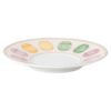 Taza de espresso Idyllia con platillo, porcelana, motivo de cristales, color limón, multicolor
