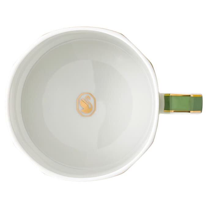Taza de té con platillo Signum de porcelana, verde Taza de té con platillo Signum de porcelana, verde