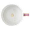 Taza de té Signum con platillo, de porcelana, rosa Taza de té Signum con platillo, de porcelana, rosa
