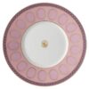 Taza de té Signum con platillo, de porcelana, rosa Taza de té Signum con platillo, de porcelana, rosa