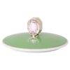 Taza Idyllia de porcelana, motivo de cristal, papamoscas, verde