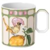 Taza Idyllia de porcelana, motivo de cristal, papamoscas, verde