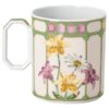 Taza Idyllia de porcelana, motivo de cristal, papamoscas, verde