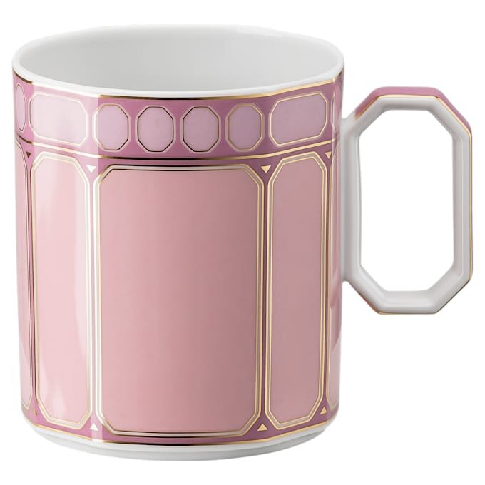 Taza Signum con tapa, de porcelana, rosa Taza Signum con tapa, de porcelana, rosa