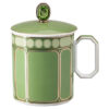 Taza Signum con tapa, de porcelana, verde Taza Signum con tapa, de porcelana, verde