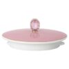 Tetera Idyllia de porcelana, motivo de cristales, papamoscas, pequeña, multicolor