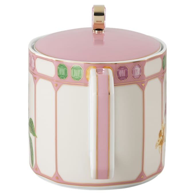 Tetera Idyllia de porcelana, motivo de estampado de cristal, pájaro, multicolor Tetera Idyllia de porcelana, motivo de estampado de cristal, pájaro, multicolor